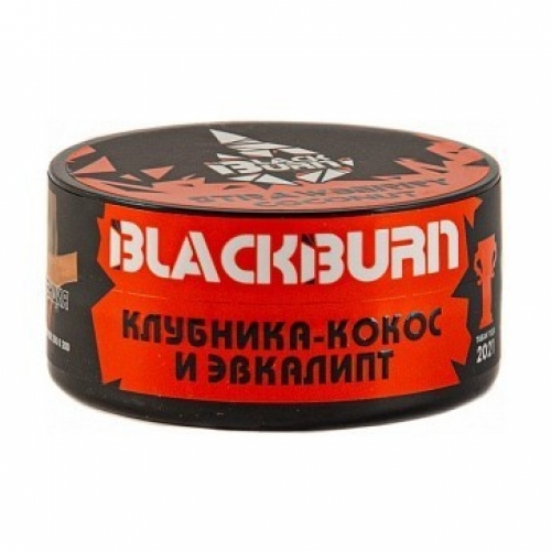 Табак Black Burn 25 - Strawberry Coconut (Клубника, кокос и эвкалипт)